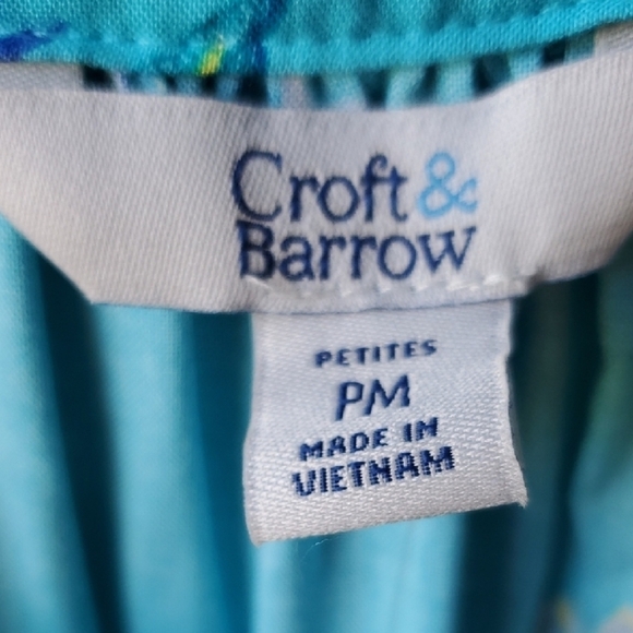 Croft & Barrow Blue Blouse Elegant Top - Picture 2 of 9